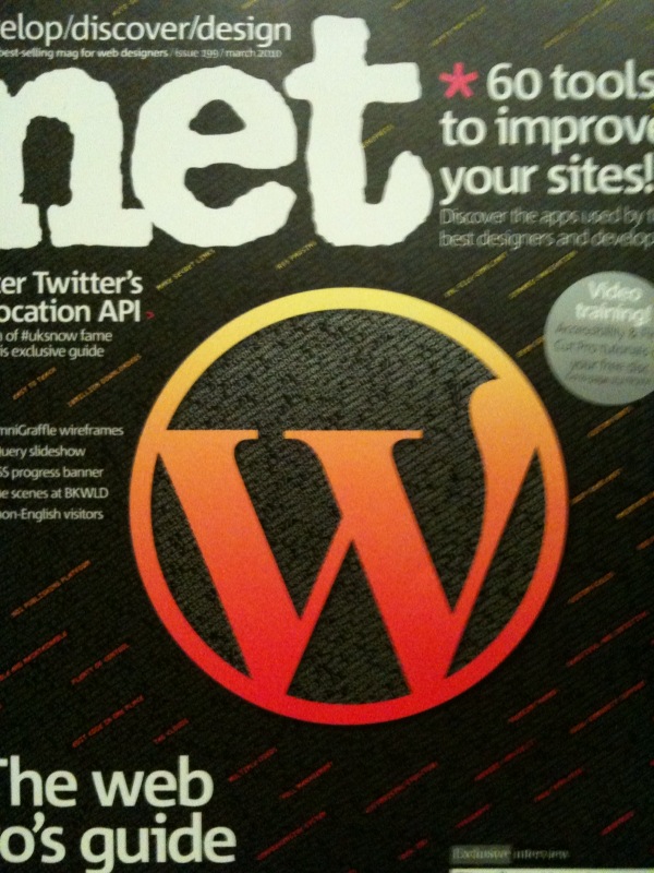 .Net Mag uses the wrong WordPress logo on the cover